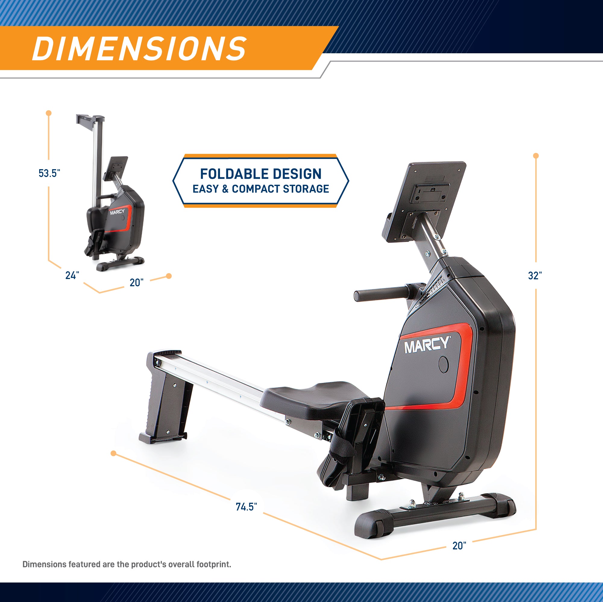 marcy-cardio-ns-6002re-ruderger-t-klappbar-magnet-lcd image 3
