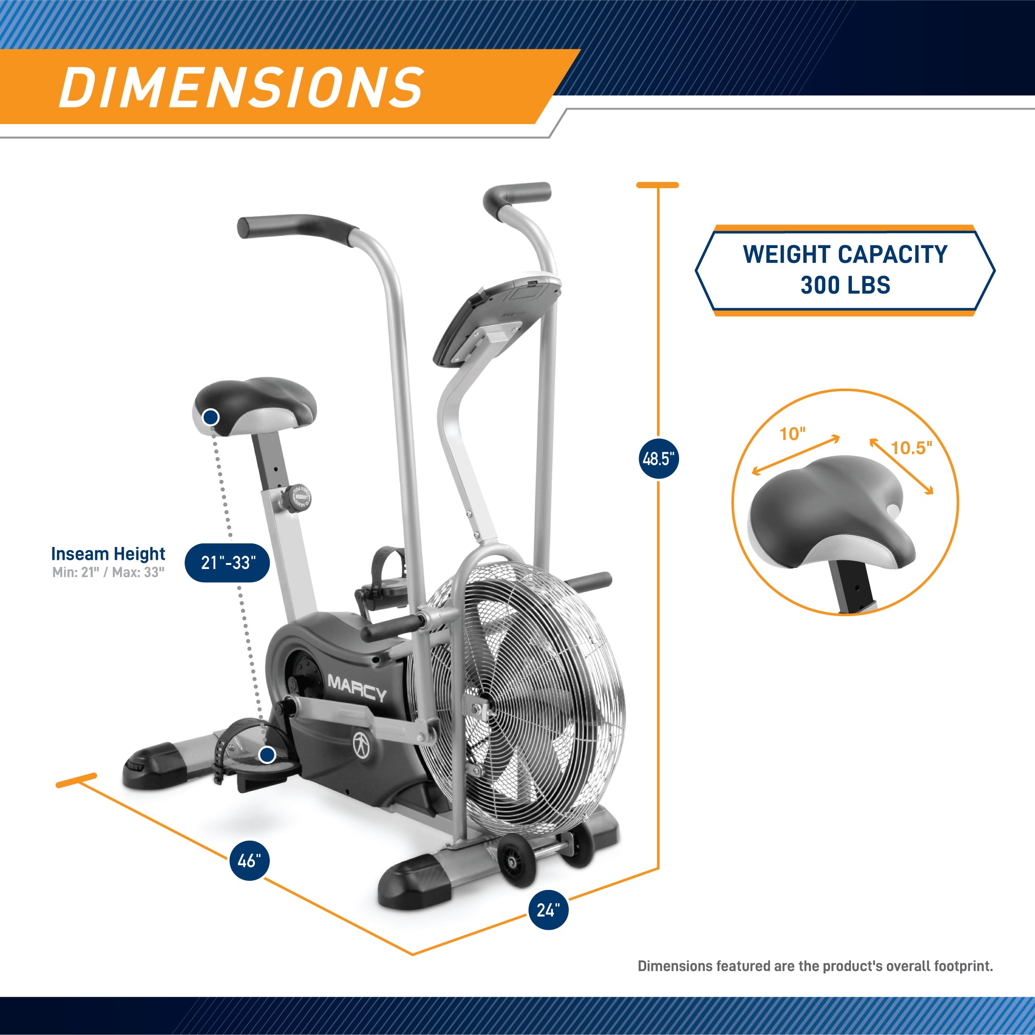 marcy-cardio-equipment-air-1-deluxe-fan-bike-ganzk-rpertraining image 3