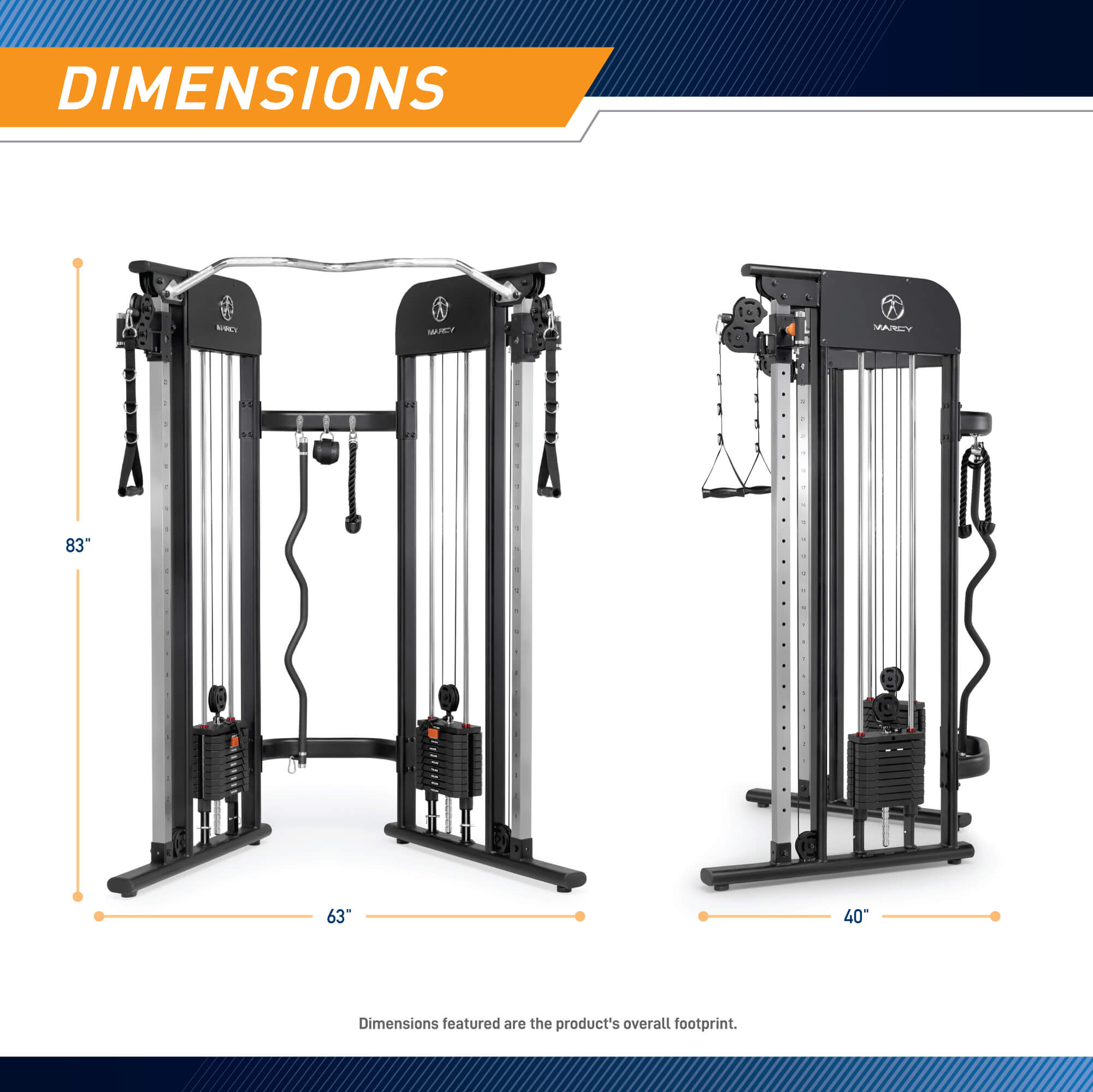 marcy-mft-942-functional-trainer-kabelzug-2x100-lbs image 3