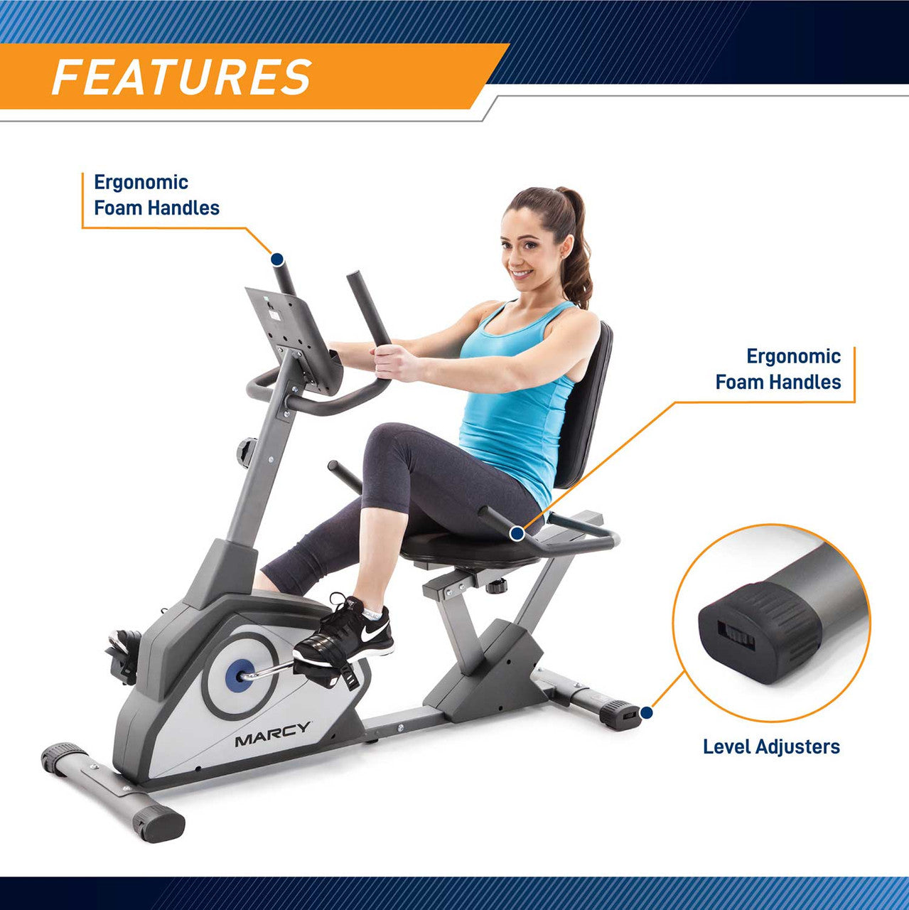 marcy-cardio-equipment-ns-40502r-liegeheimtrainer-magnetisch image 7