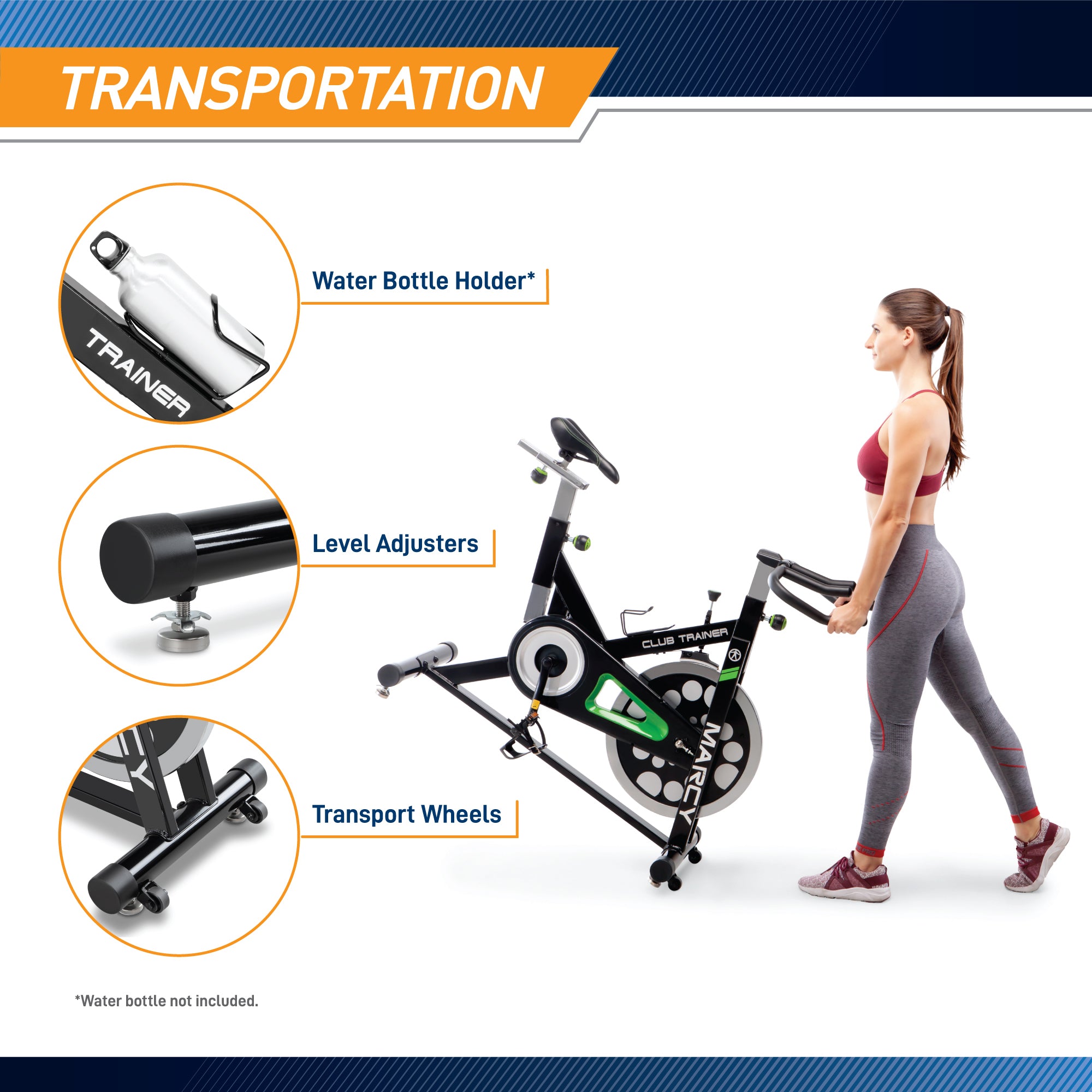 marcy-cardio-equipment-xj-3220-indoor-bike-heimtrainer-stahl image 6