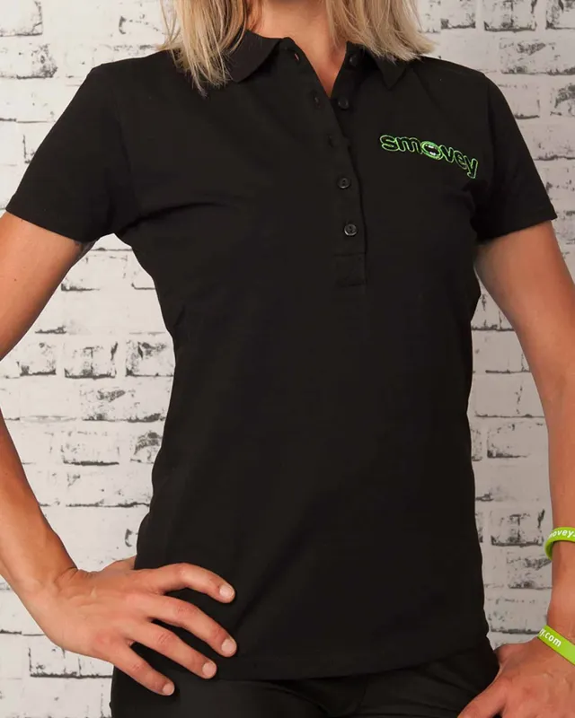 smovey-poloshirt-damen-polohemd-schwarz-100-baumwolle image 1