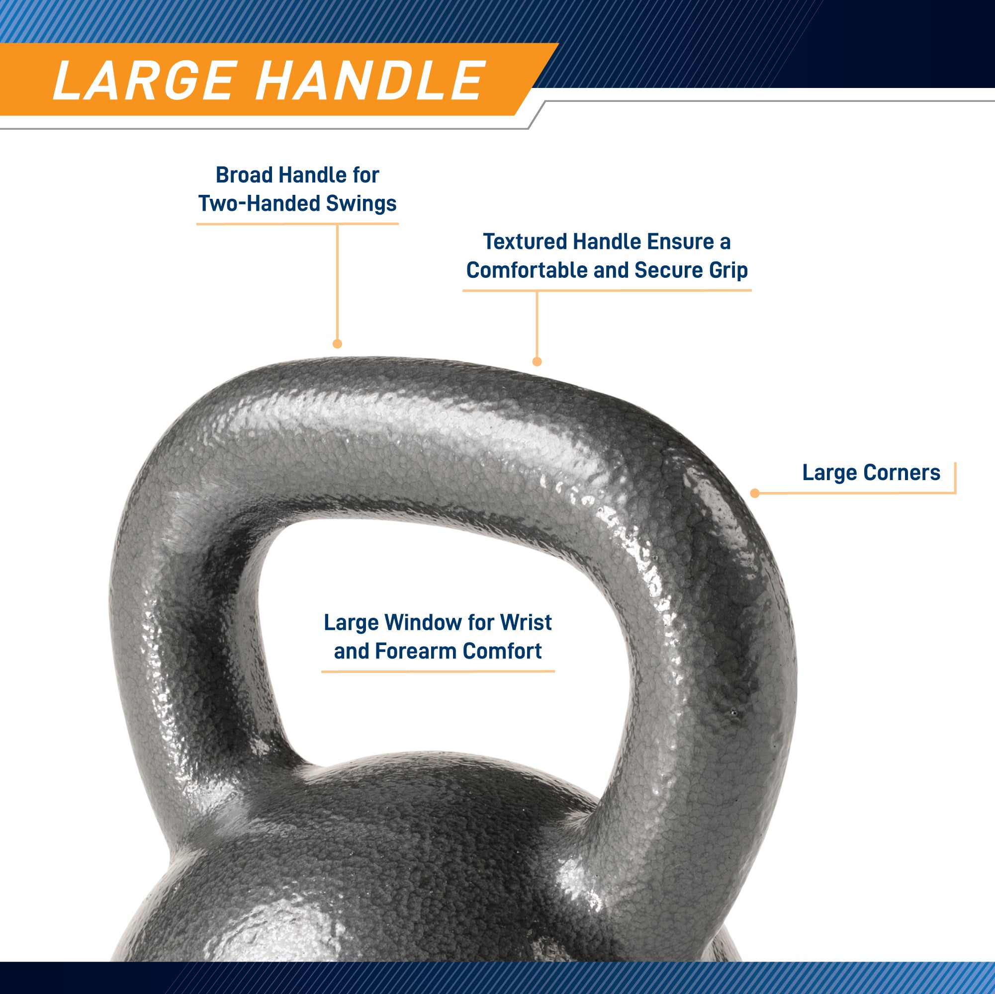 marcy-hkb-045-kettlebell-45-lb-gusseisen-hammertone image 4