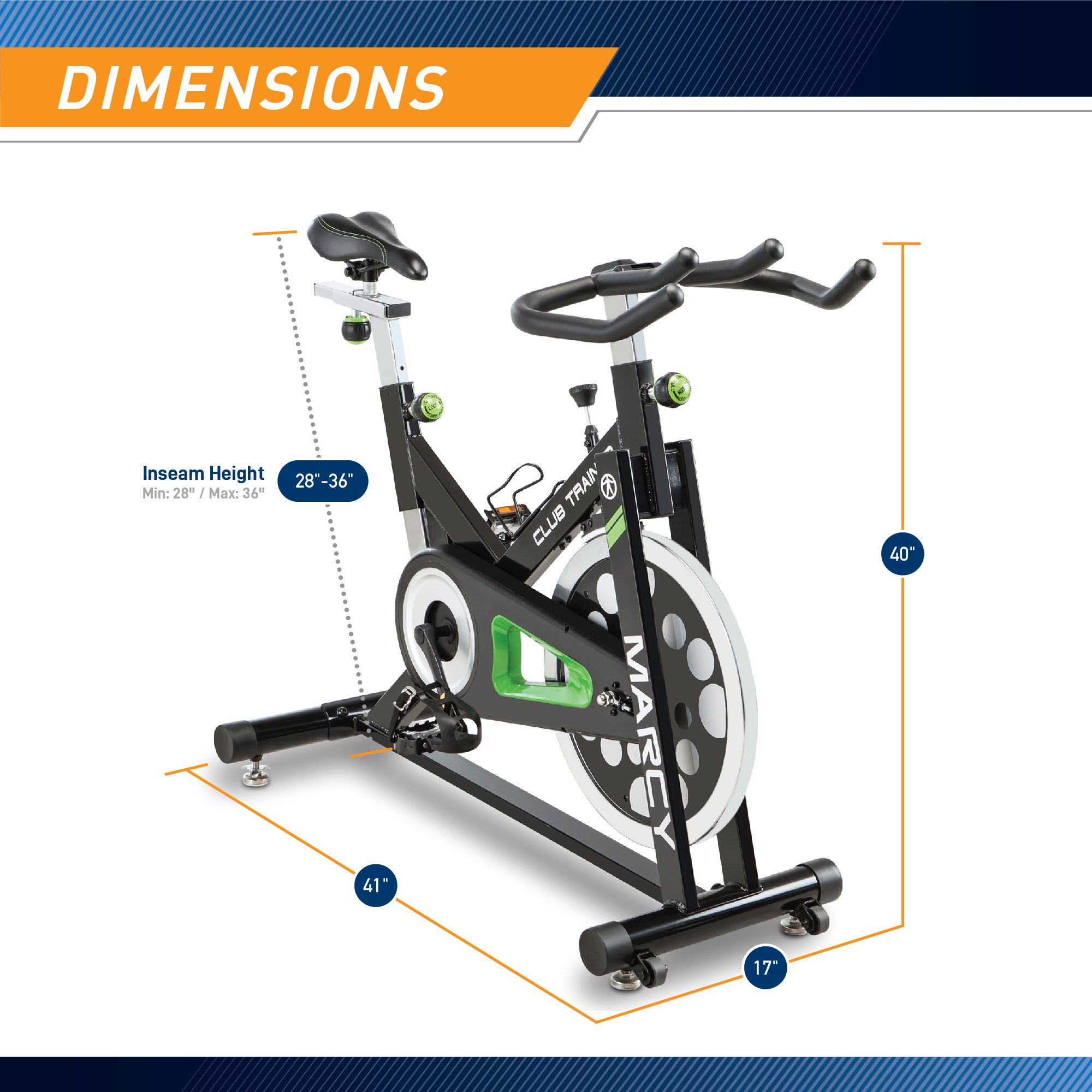 marcy-cardio-equipment-xj-3220-indoor-bike-heimtrainer-stahl image 3