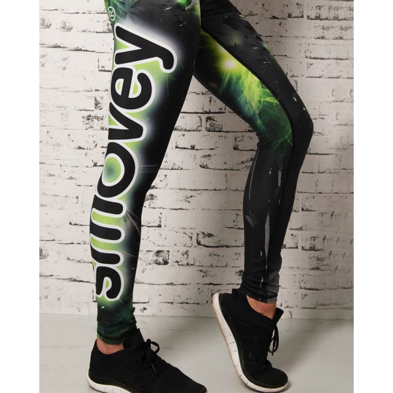 smovey-fitness-hose-green-crystal-camouflage-damen image 1