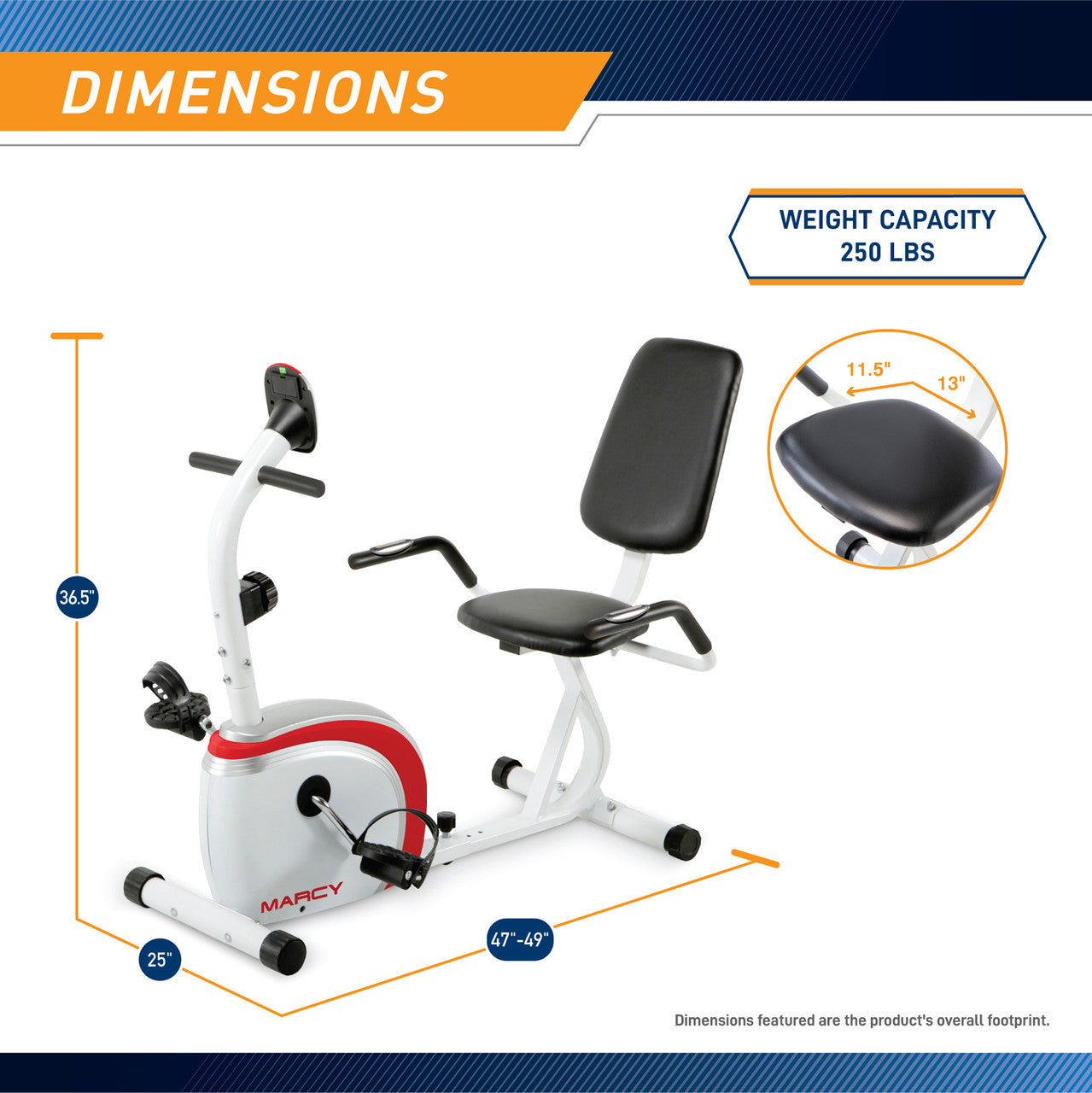 marcy-ns-908r-liegeergometer-magnet-8-stufen-puls image 2
