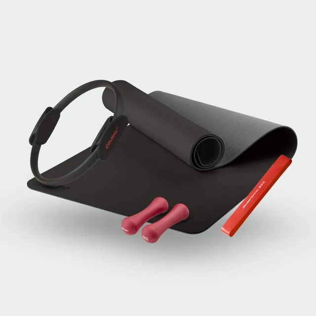deuser-pilates-core-set-band-plus-mittel-hantel-1-kg image 1
