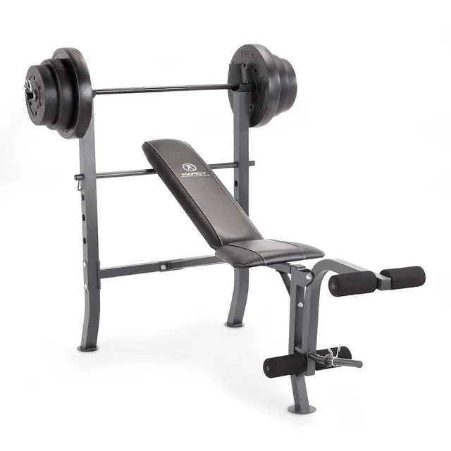 marcy-diamond-elite-md-2082w-hantelbank-mit-45-kg-hantelset image 1