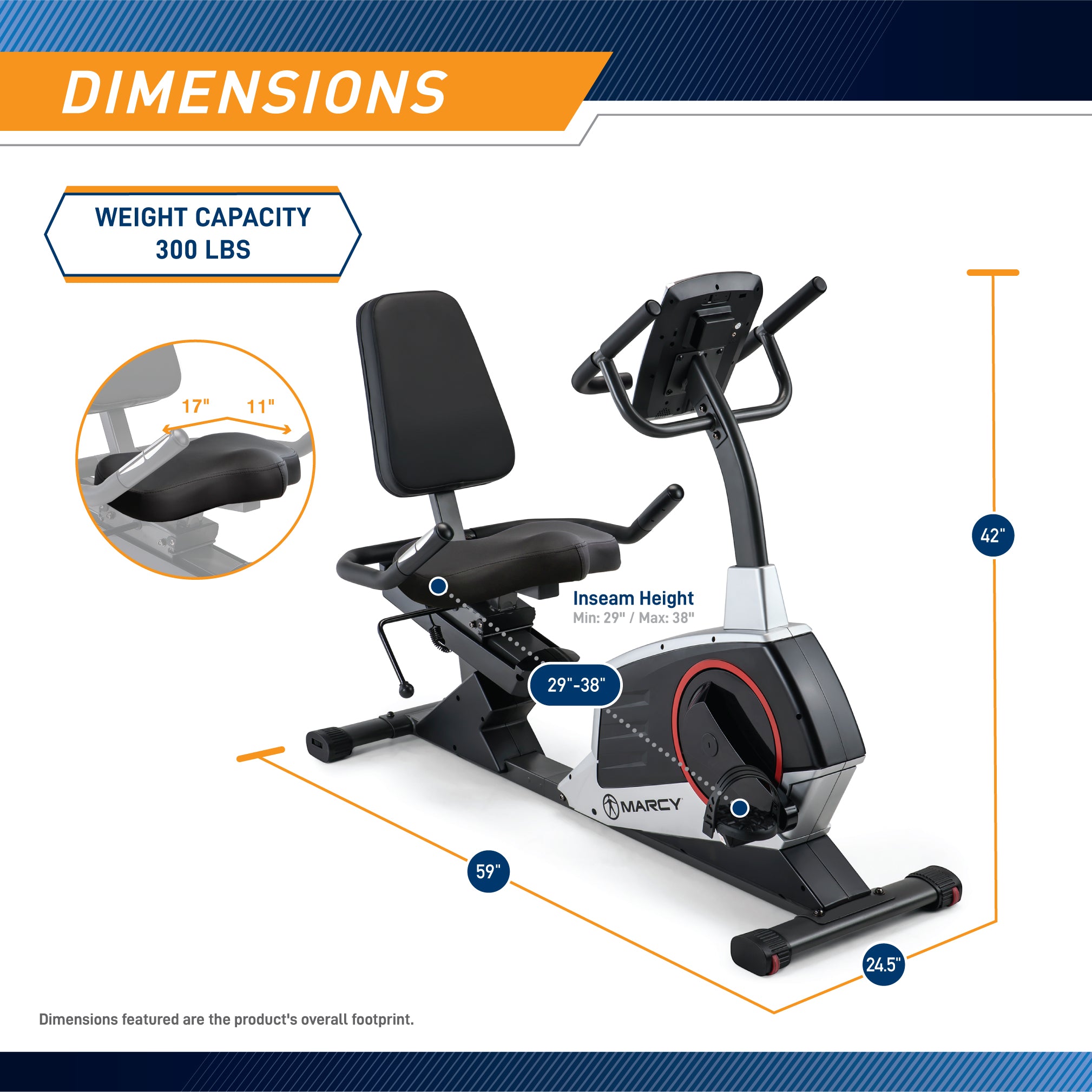 marcy-me-706-liegeheimtrainer-magnet-23-programme-puls image 3