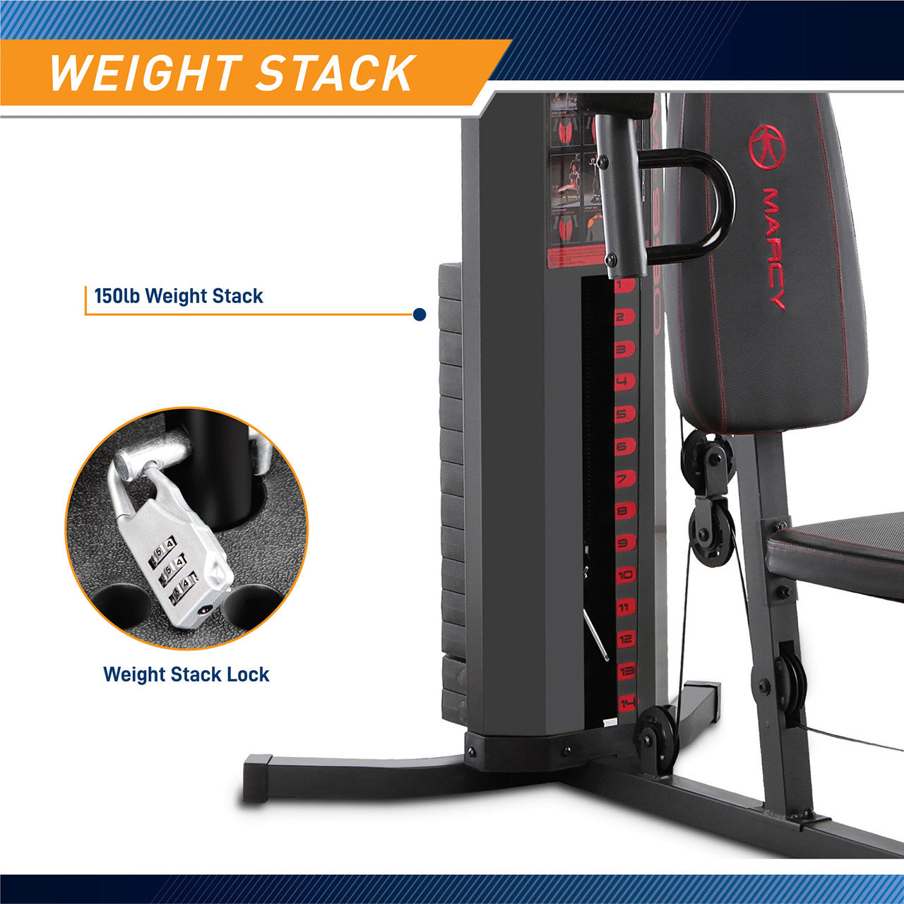 marcy-mwm-990-kraftstation-68-kg-gewichtsblock-heimtraining image 6