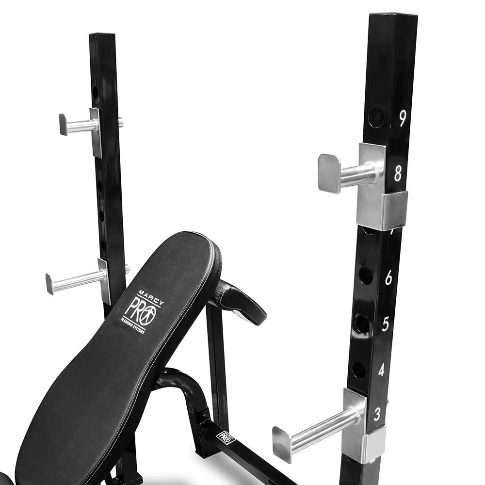 marcy-pm-842-olympia-hantelbank-mit-kniebeugen-rack image 2