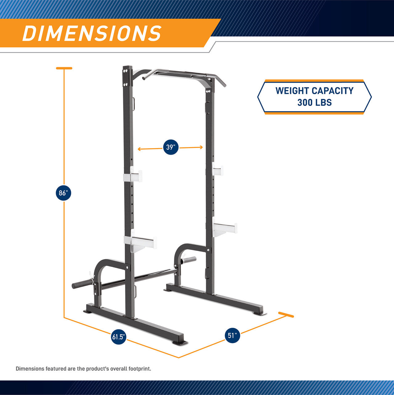 marcy-sm-8117-squat-rack-power-rack-mit-klimmzugstange image 3