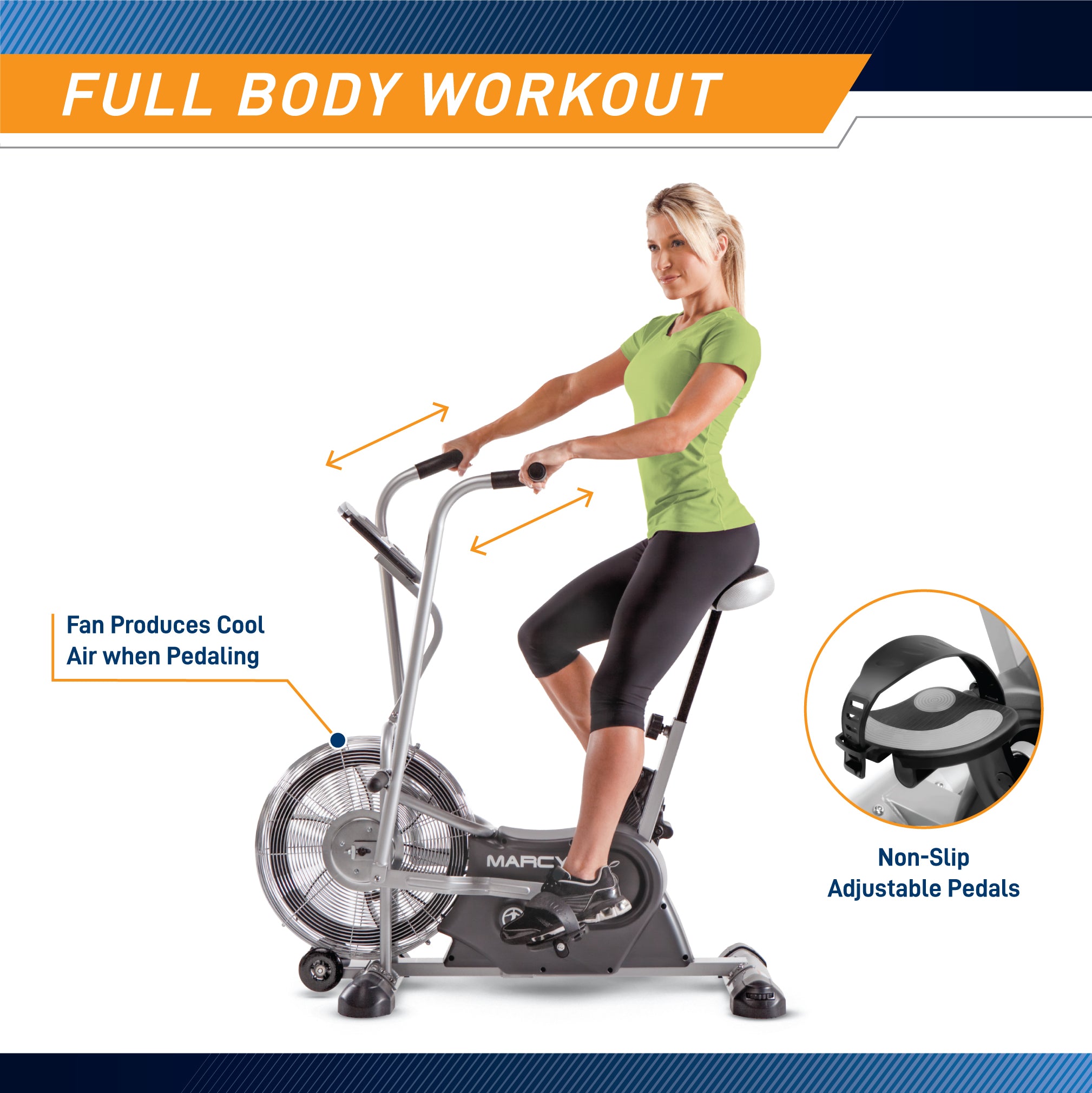 marcy-cardio-equipment-air-1-deluxe-fan-bike-ganzk-rpertraining image 8