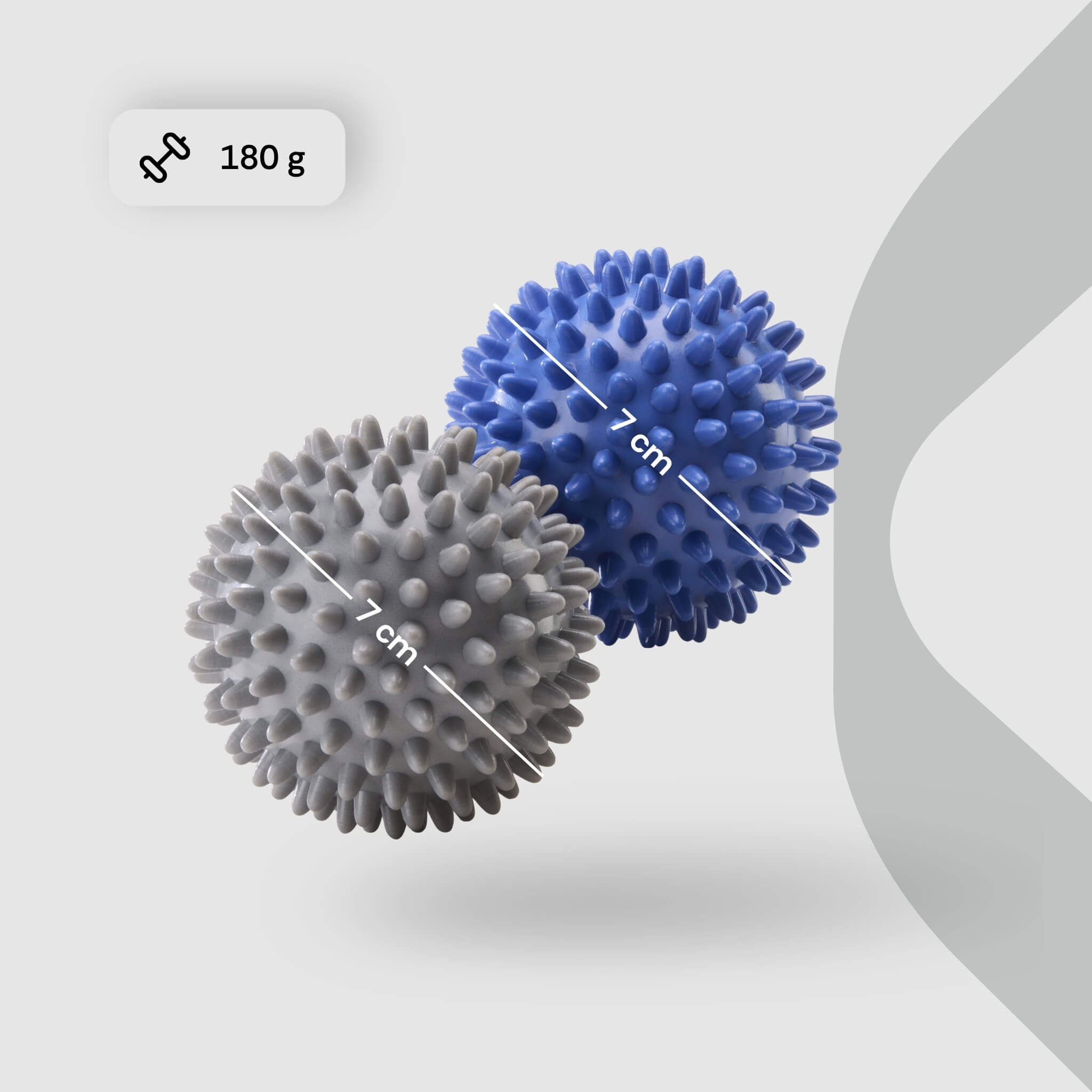 deuser-massageball-2er-set-noppen-7-cm image 2