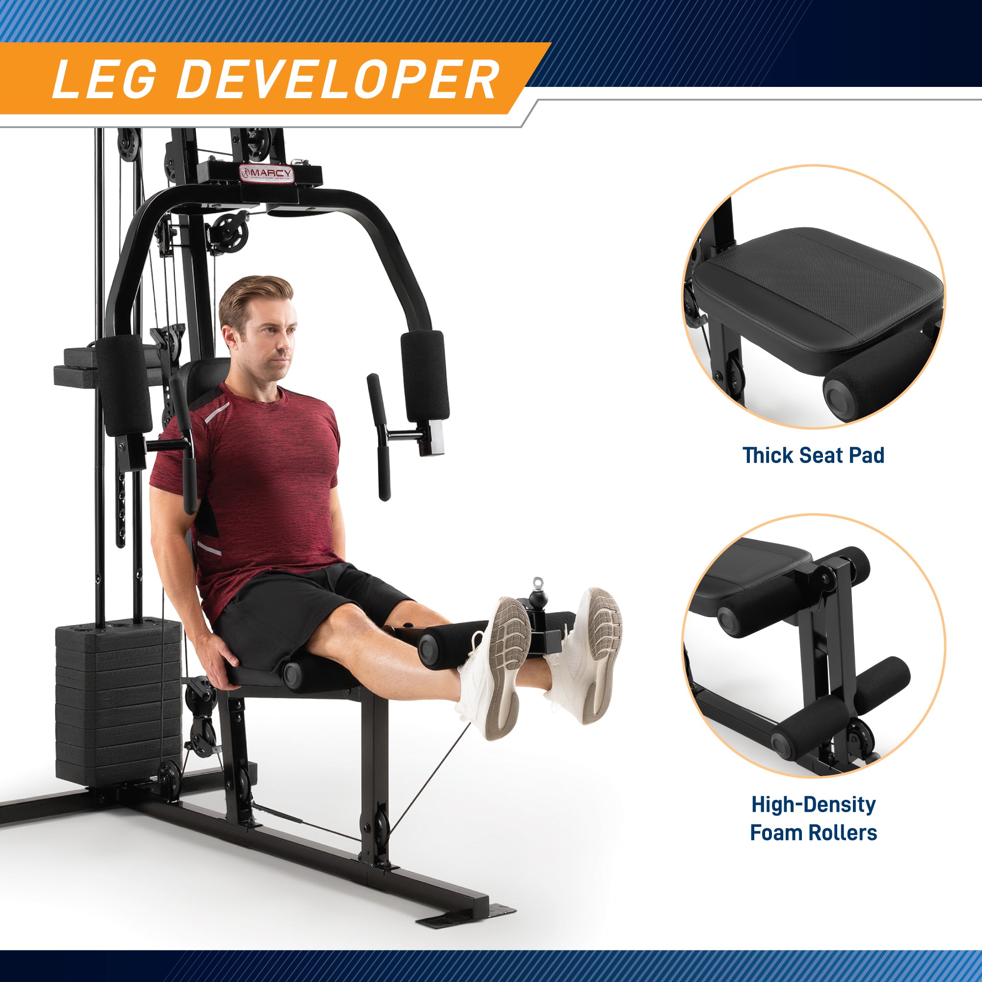 marcy-mkm-81030-kraftstation-45-kg-home-gym-seilzug image 8