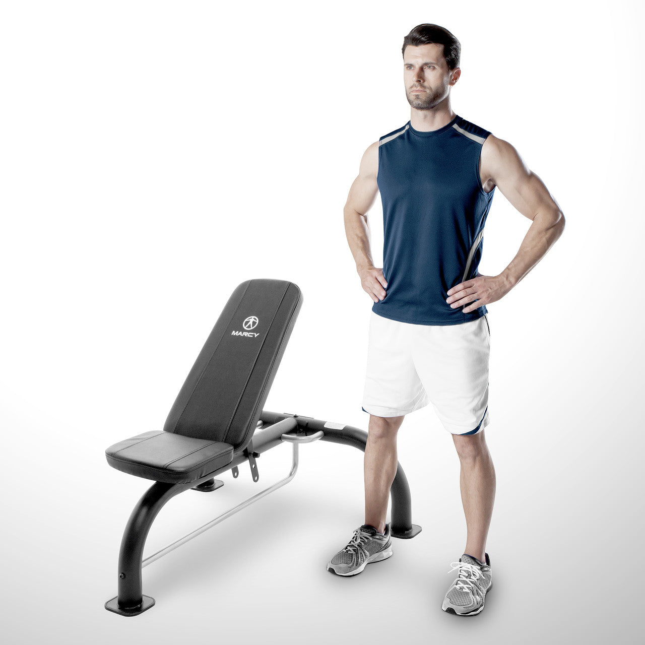 marcy-sb-10900-hantelbank-verstellbar-bauchtrainer image 2
