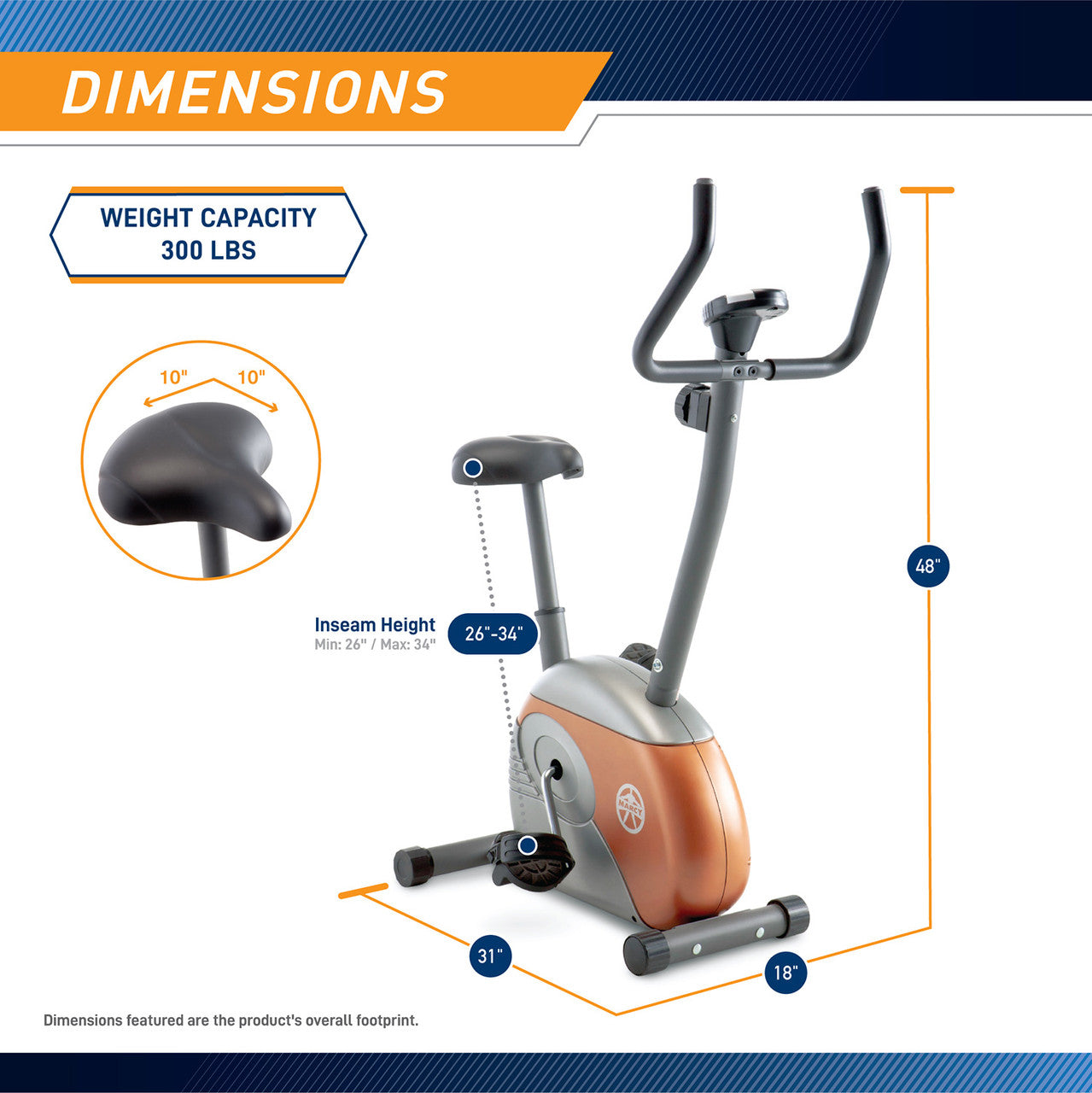 marcy-cardio-me-708-heimtrainer-ergometer-magnetisch image 3