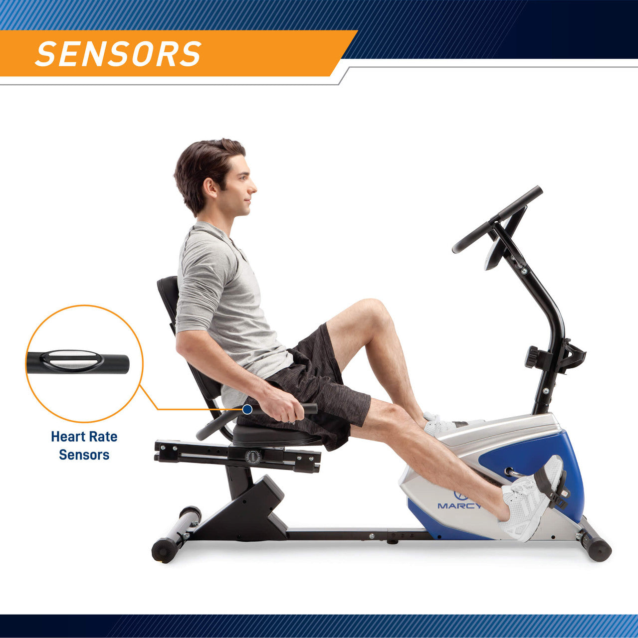 marcy-me-1019r-liegeergometer-magnet-recumbent-bike image 3