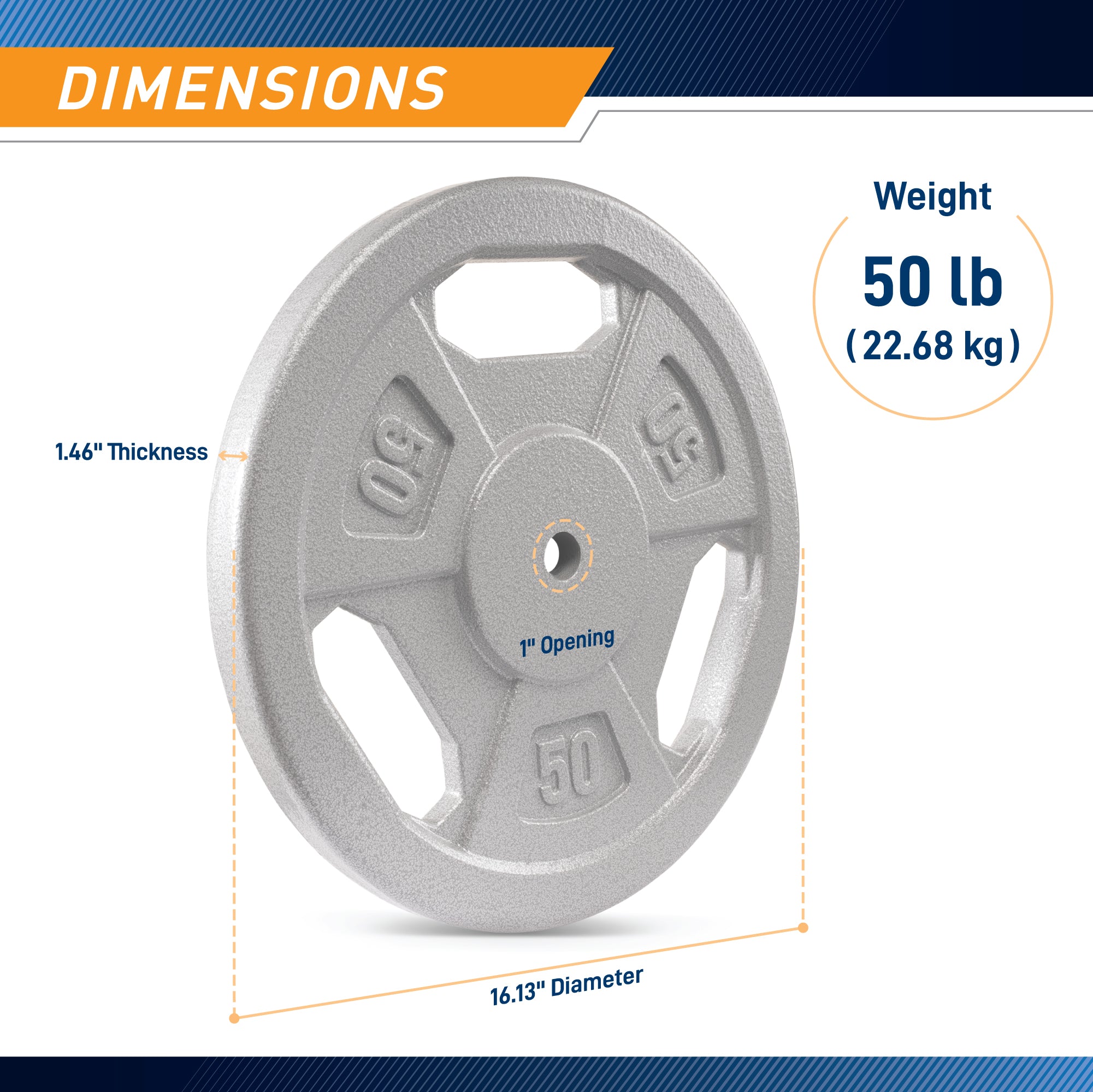 marcy-b5g-5550-hantelscheibe-50-lbs-standard-griff-guss image 3