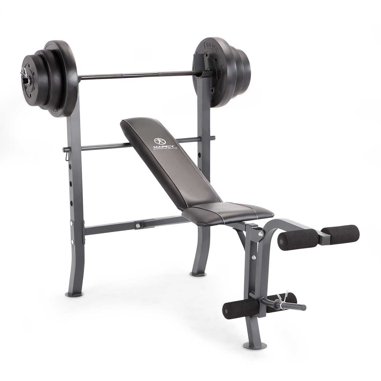 marcy-diamond-elite-md-2082w-hantelbank-mit-45-kg-hantelset image 1