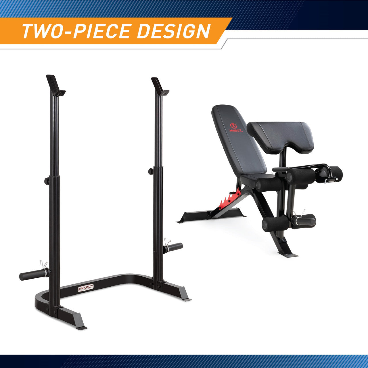 marcy-md-7836-olympic-hantelbank-mit-squat-rack-zweiteilig image 6