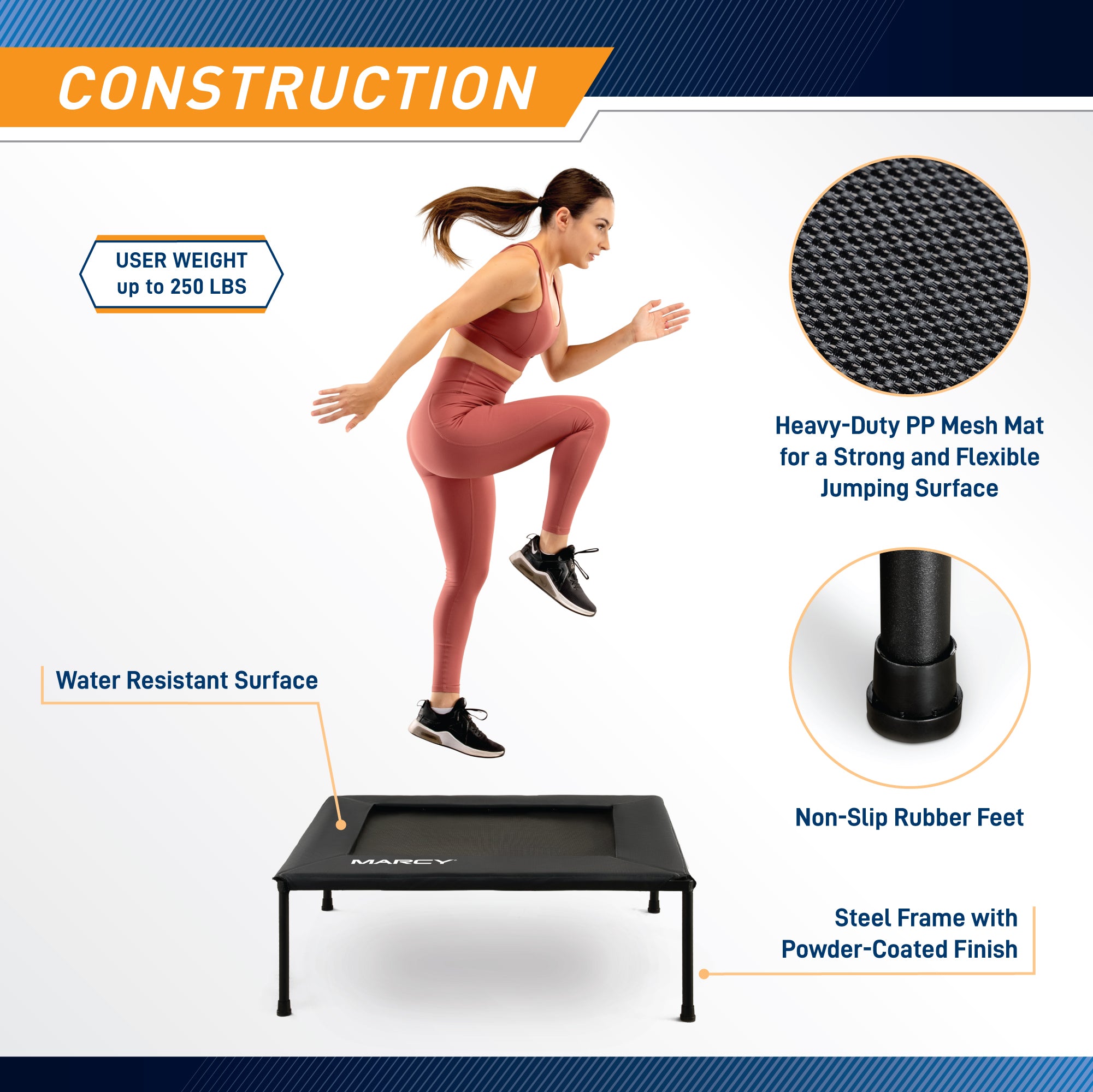 marcy-tpl-41sq-fitness-trampolin-40-zoll-eckig-stahlrahmen image 6
