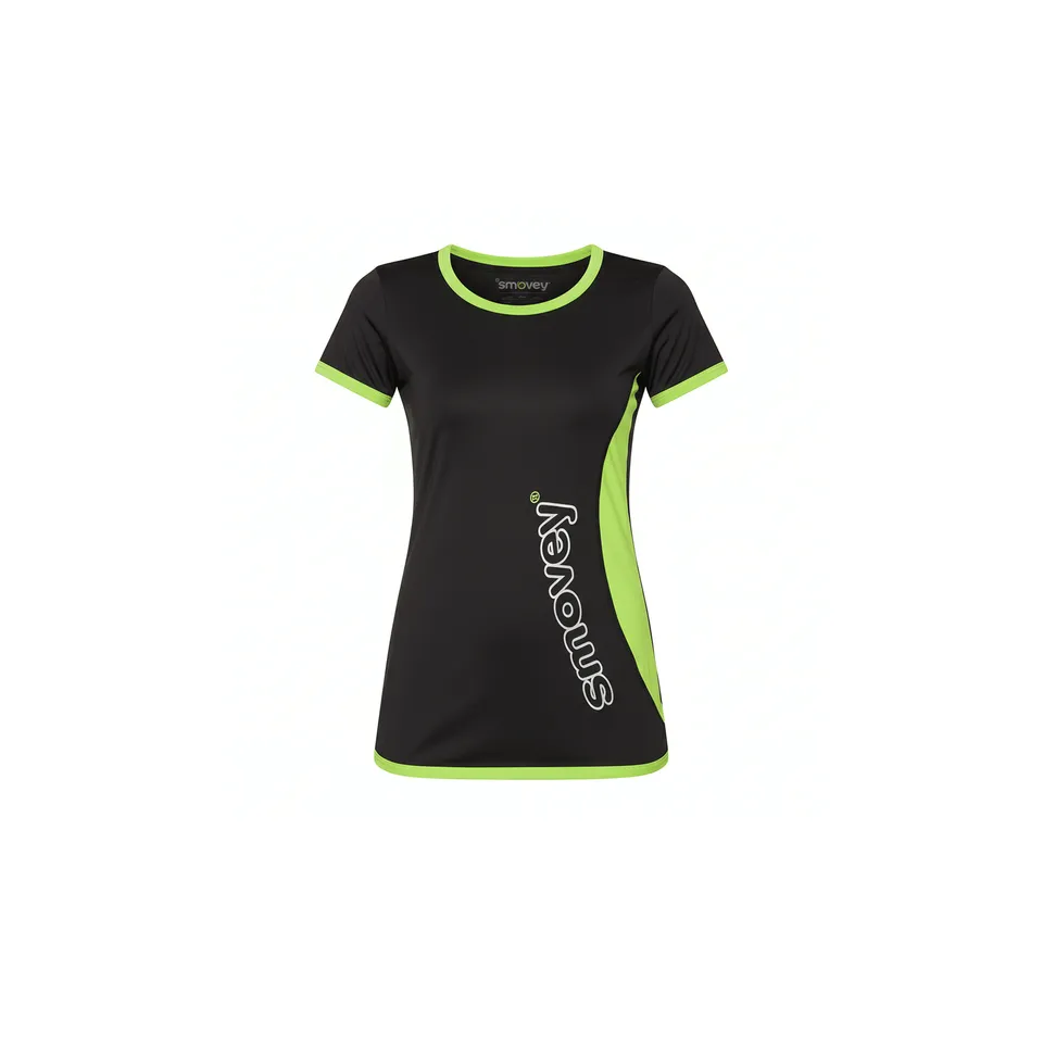 smovey-bekleidung-fitness-shirt-fitness-shirt-damen-schwarz-gr-n image 1